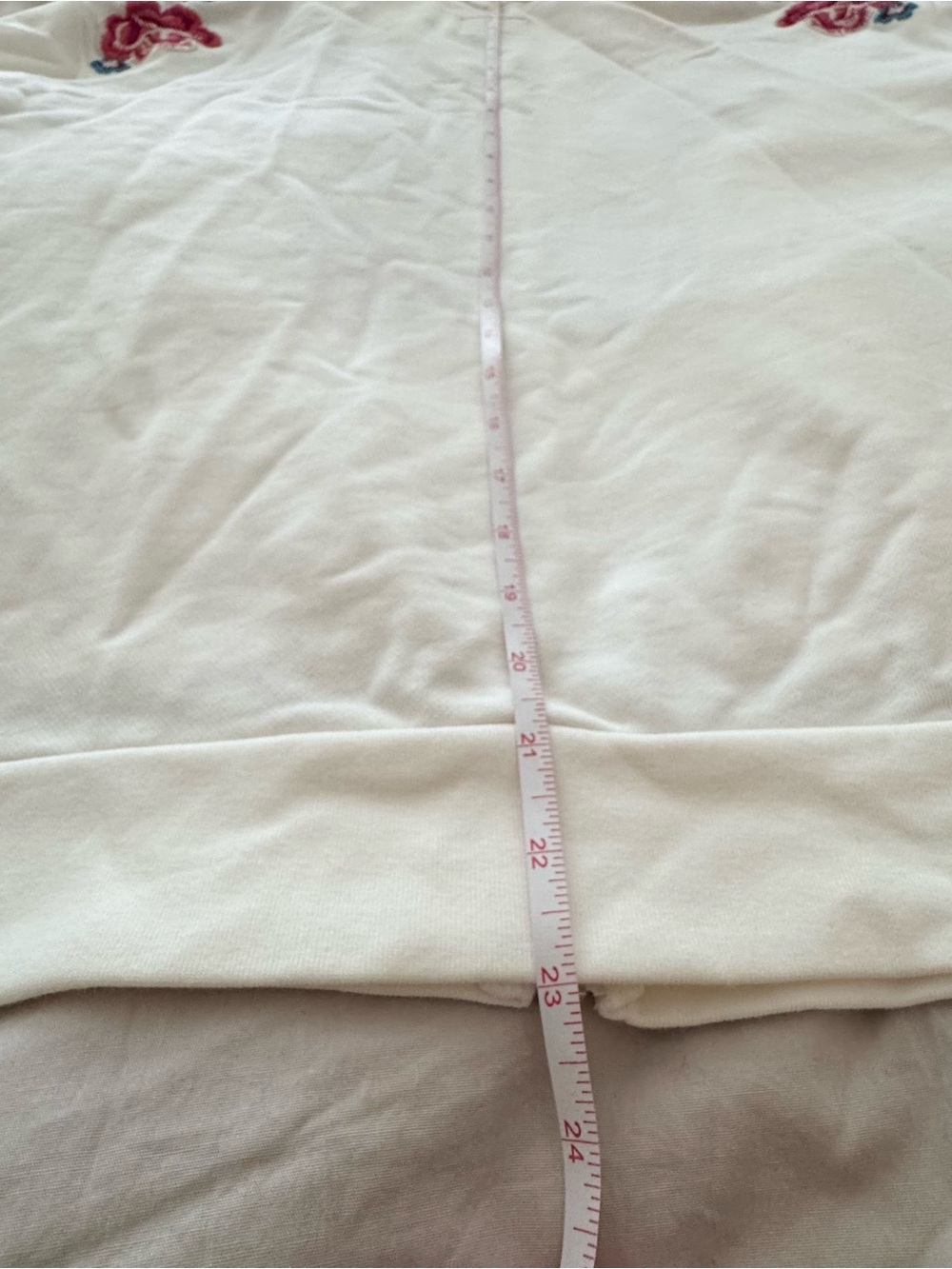 Driftwood Floral Embroidered Full Zip Teddy Hoodie Sweatshirt Women’s Size Small - Picture 9 of 14